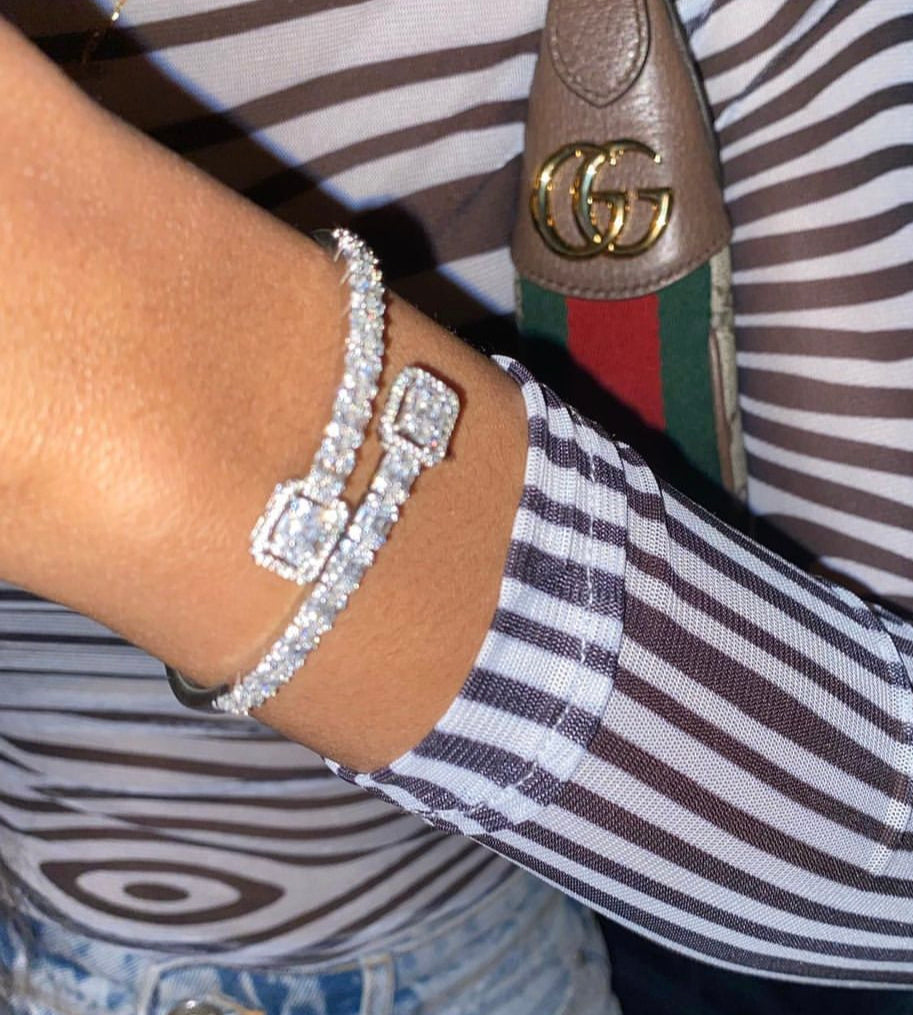 Diamanté Baguette Bracelet image 0