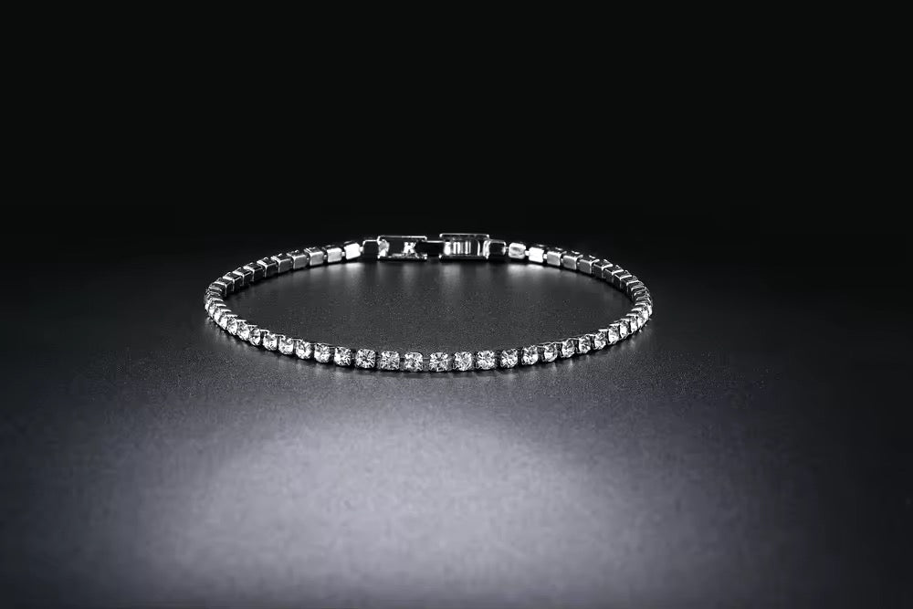 Luxe Silver Tennis Bracelet image 6