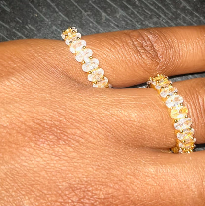 Opulence Gold Rim Cushion Cut Ring image 5