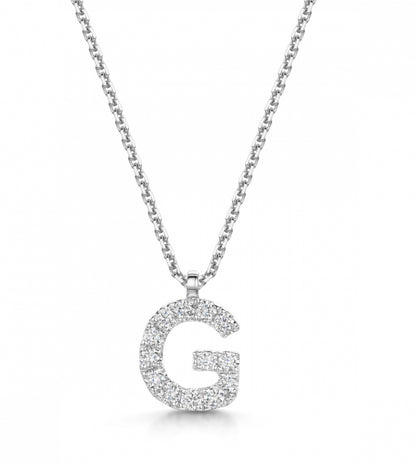 Diamanté G Pendant Necklace image 0