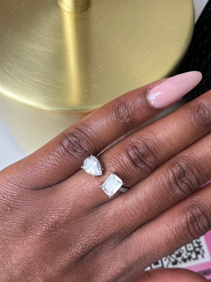 Myra Diamanté Adjustable Ring image 2