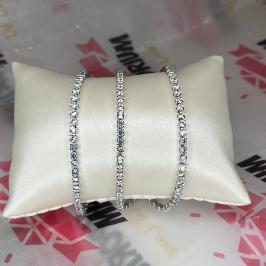 Luxe Silver Tennis Bracelet  image 2