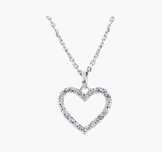 Diamanté Heart Necklace  image 0